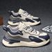 Summer New Breathable White Men's Sports Korean Version Trendy Versatile Thick Soled Casual Dad Shoes_vogvips.com
