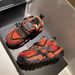 Genuine Leather Non Slip Wear Resistant Color Matching Thick Bottom Platform Tire Bottom Daddy Shoes Sports Shoes Casual Men's Shoes_vogvips.com