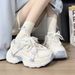 2026 New Girls' Dad Shoes With Butterfly Decoration, Mesh Soft Sole, Non-Slip, Breathable Children's Sneakers_vogvips.com
