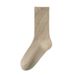 Women's Socks Pure Cotton Spring And Autumn Middle Tube Socks Pure Cotton Antibacterial Deodorant Anti Pilling Pure Cotton Solid Color Women's Socks_vogvips.com