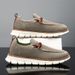 Hot Selling British Style Casual Shoes, Lightweight Fly Woven Loafers, Men's Sleeves, Foot Pedals_vogvips.com