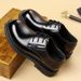Men's Oxfords New British Black Business Formal Wear Derby Shoes Lace-up Leather British Brown Banquet Dress Wedding Leather Shoes_vogvips.com