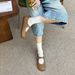 Cameido Soft Bottom Soft Upper Round Toe Mary Jane Shoes For Women Spring Sweet Single Strap Buckle Flats_vogvips.com