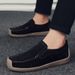 Euro Step Spring New Fashion Trend Casual Men's Youth Low-top Loafers Single Pigskin Personality Snail Shoes_vogvips.com