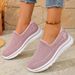 Breathable Womens Slip On Sneakers Soft Sole Comfortable Lightweight Casual Shoes For Everyday Walking Low Top_vogvips.com