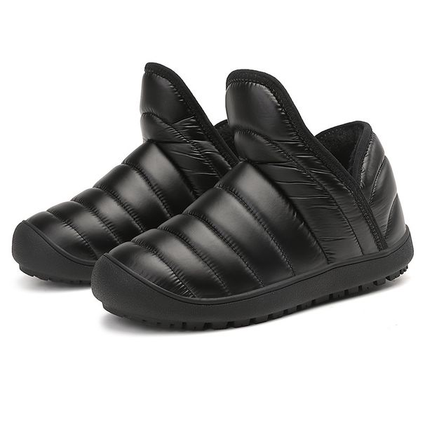 Autumn Boots Women, Fleece-Lined Thickened 2023 New Shoes, Outdoor Snow Cotton Winter Loafers For Women_vogvips.com