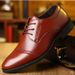 Men's Genuine Leather Oxford Dress Shoes Comfortable Breathable Wedding Formal Shoes_vogvips.com