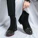 New Fashion Chelsea Boots Men's Brown Retro High-top Men's Boots European And American Fashion Boots British Gentleman Leather Boots_vogvips.com