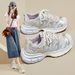 Little White Shoes Female Student Mesh Breathable Heightening Shoes Casual Shoes Board Shoes_vogvips.com