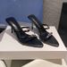 Women's Fashionable High Heeled Stiletto Sandals Two Straps Metal Buckle Pointed Toe Open Toe Summer Style Comfortable Versatile_vogvips.com