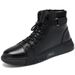 European Warm Series High-top Black Versatile Leather Autumn Winter New Fashion Men's Shoes British Style Casual Martin Boots Men_vogvips.com