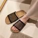 European And American Fashion Hollow-out Women's 2025 Summer New Style Elegant Versatile Thick-soled Mesh Beach Sandals_vogvips.com