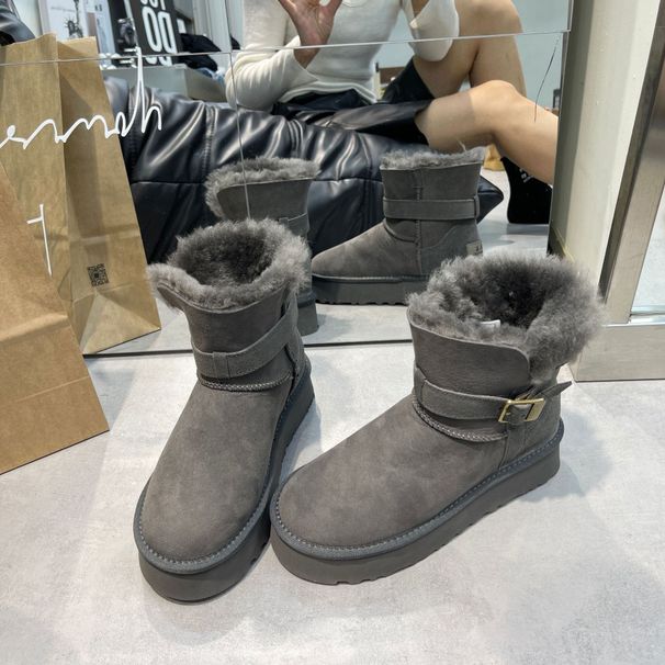 Classic Design Women Tall Short Snow Boots Knee Womens Winter Warm Boot Cozy Sheepskin Plush Casual Boots Beautiful Gift_vogvips.com