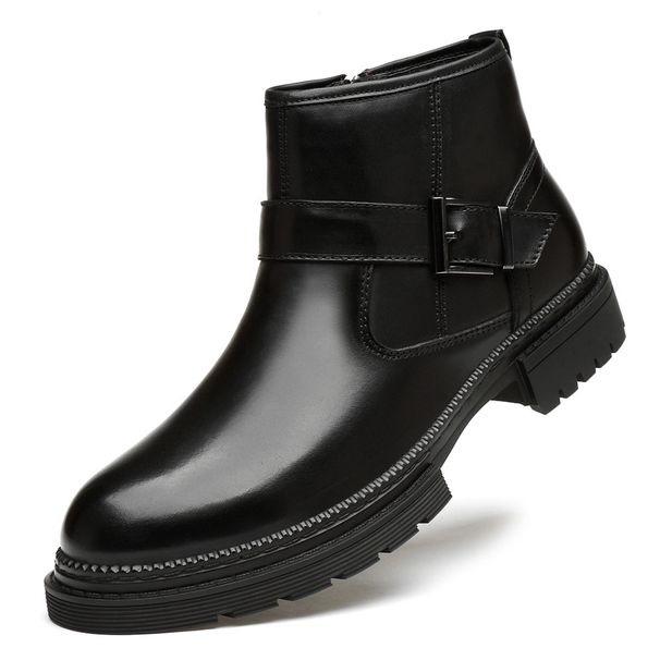 Men's Shoes Dress Leather Shoes Men's, Leather Boots Men's Medium Casual Shoes Large Size_vogvips.com