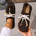 Casual Slip-on Loafers For Women, Soft-soled, Suede, Ethnic Style, Lazy Shoes, 2025 Autumn New Model_vogvips.com