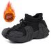 Women's For Wear, Thick Sole, Winter Octopus Fly Knit Shoes, Outdoor Snow Boots, Thickened Double Cotton Shoes_vogvips.com