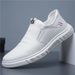 Euro Step Spring And Autumn New Business Casual Slip-On One-Step Men's Dad Leather Shoes_vogvips.com