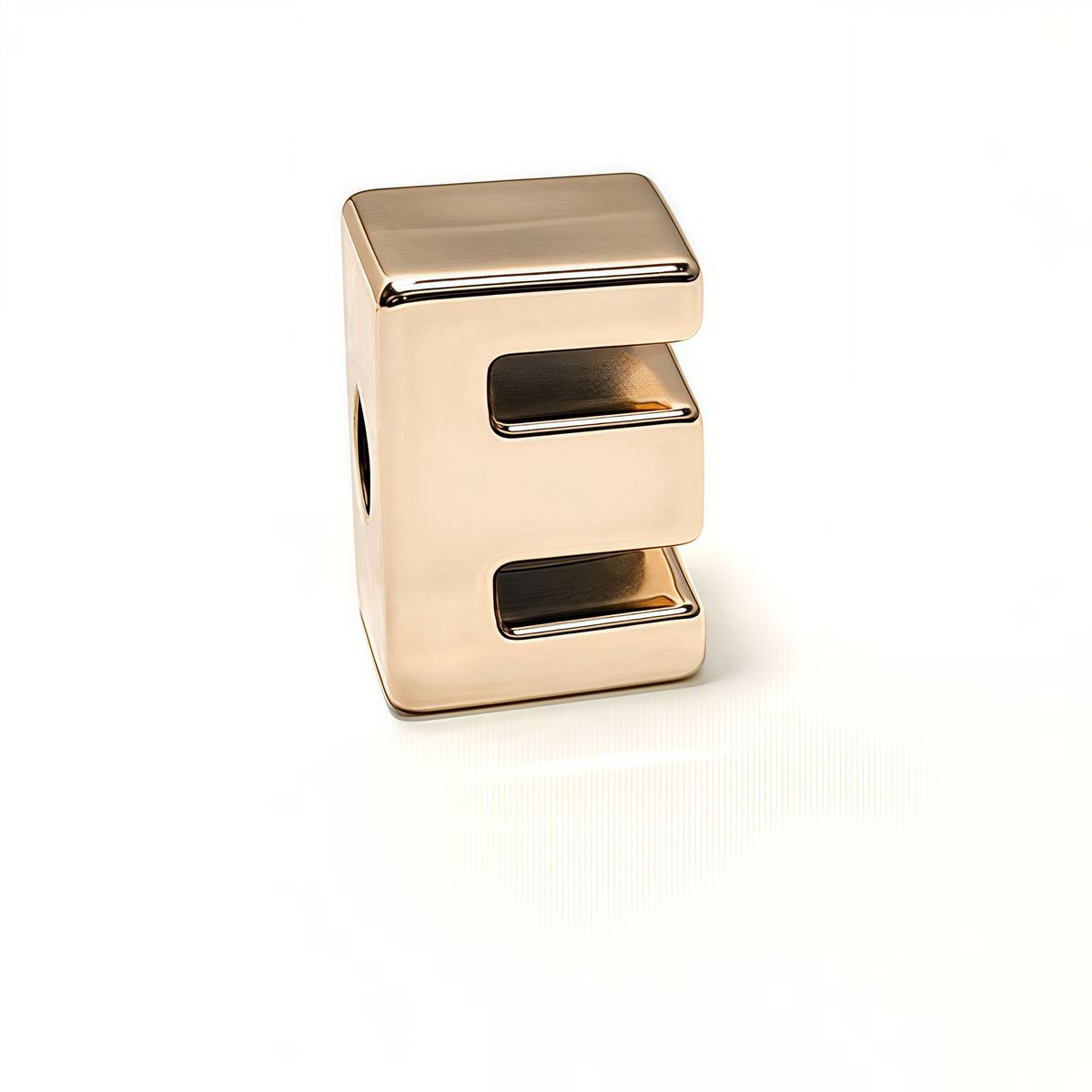 Electroplated Rose Gold Three-dimensional Alphabet Jewelry Accessories Alphabet Shoe Flower Bracelet Handmade DIY Shoe Buckle_vogvips.com