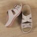 2025 Women's Cross-Border New Wedge Heel Peep-Toe Thick-Soled Foreign Trade Plus Size Shoes Multi-Color_vogvips.com