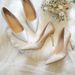 Silver Champagne Gold Crystal Sequins Stiletto Heels High Heels Pointed Toe Evening Dress Shoes For Bridesmaid Wedding_vogvips.com