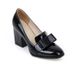 Thick Heel Bow Shallow Cut High Heels 33-43 Size Single Shoes_vogvips.com