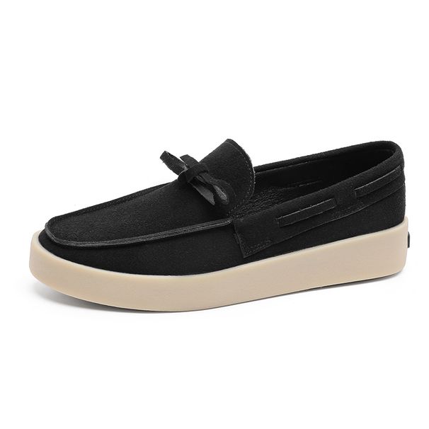 Summer Designer Men's Loafers Suede Leather Men Casual Breathable Slip On Flats Leisure Walk Driving Shoes Comfy_vogvips.com