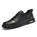 Men's Shoes Embossed Plaid Lace-free White Shoes Soft-soled Sports Shoes Casual Board Shoes Men_vogvips.com