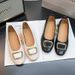 Women's Classic Square Buckle Low Heel Slip-On Shoes Soft Cushioned Sole Comfortable Work Flats For All-Day Wear_vogvips.com