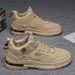Men's High-Top Summer Work Boots - Slip-Resistant & Durable Platform Shoes For Outdoor Hiking - Khaki/Grey/Black (XB20)_vogvips.com