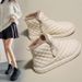 Women's Winter Fleece-Lined Loafers 2025 New Anti-Slip Thick-Soled Snow Short Boots Warm Cotton Shoes RM882_vogvips.com
