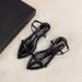 MTX Grape Mom Style Elegant Wedge Pointed Personality High Heel One Strap Open Toe Buckle Sandals For Women_vogvips.com