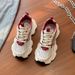 Street Blasting Thick Soled Dad Shoes For Women 2024 New Summer Mesh Breathable Lightweight Height Increasing Popular Casual Sports Shoes_vogvips.com