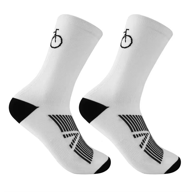 1/4Pairs Medium Tube Quick Drying Breathable And Wear-resistant Sport Road Bicycle Outdoor Racing Cycling Socks_vogvips.com