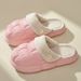 Cotton Slippers For Women For Winter, Warm And Non Slip EVA Thick Soles For Home Use, Couples' Home Wear, Detachable For Men's Couples_vogvips.com