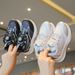 Children's Sports 2026 Spring And Autumn Boys' White With Rotating Buttons Girls' Running Soft Sole Baby Casual Mh_vogvips.com