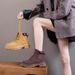 Genuine Leather Yellow For Women British Style Workwear Martin Short 2025 Spring Autumn Single Thick Sole Versatile_vogvips.com