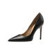 Genuine Black High Heels Size 32-45 Professional Work Elegant Thin Heel Comfortable Soft Leather Single Shoes For Women_vogvips.com