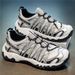Men's Summer New Solid Color Simple Fashion Versatile Lace-up Sneakers, Breathable, Comfortable, Casual, Lightweight Dad Shoes_vogvips.com