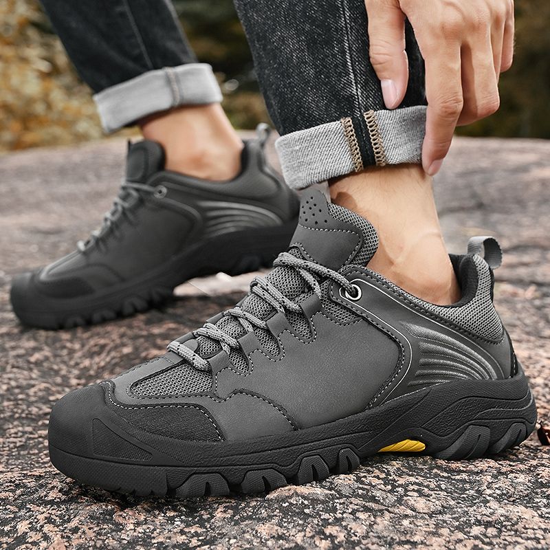 Outdoor Cross-country Mountaineering Running Shock-absorbing Hiking Shoes_vogvips.com