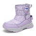 Children's Shoes Snow Boots Children's Cotton Shoes Girls Non Slip Cotton Boots Winter New Velvet Warm Short Boots Boys Sports Shoes_vogvips.com