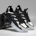 Men's Running Shoes Shock Absorbing Air Cushion Height Increase Teenagers Versatile Black Warrior Dad Sneakers Chunky Trendy_vogvips.com