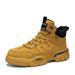 European Warm Series Autumn Winter New Leather Fahion Trend Veratile Yellow Martin High Top Outdoor Height Increaing Motorcycle Men'_vogvips.com