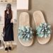 2025 New Sweet Floral Flip-Flops For Women, Soft Sole, Non-Slip, Vacation Style, Beach Sandals, Water-Resistant_vogvips.com