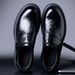 2025 New Men's High-end Shoes With One Foot Kick, Le Fu Shoe Toe Layer, Cowhide Casual Business Leather Shoes, Wedding_vogvips.com