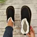 selg long sleeved womens winter round toe plush warm solid flat casual comfortable snow boots 240904_vogvips.com
