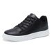 Men's Summer Sneakers, Trendy Versatile Casual Shoes, Men's Black Leather Shoes, Large Size Fashionable Shoes_vogvips.com