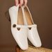 Women Square Toe Floral Metal Buckle Loafer Pumps, Faux Leather T‑Strap Low Block Heel Mary Jane Shoes, Soft Insole Closed‑Toe Comfort Dress Heels_vogvips.com