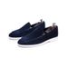 Euro Step British Style Flat Handmade Casual Shoes Men's Slip-On Genuine Leather Loafers_vogvips.com
