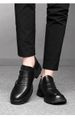 Casual Leather Shoes Men's Low-top Shoes Retro Locomotive Shoes Platform Leather Round Head Shoes_vogvips.com