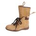 Women Boxing Boots 2025 Walking Boxing 5Cm High Suede Melad Short Boots Women's Sports British Style Large Size 41-43_vogvips.com